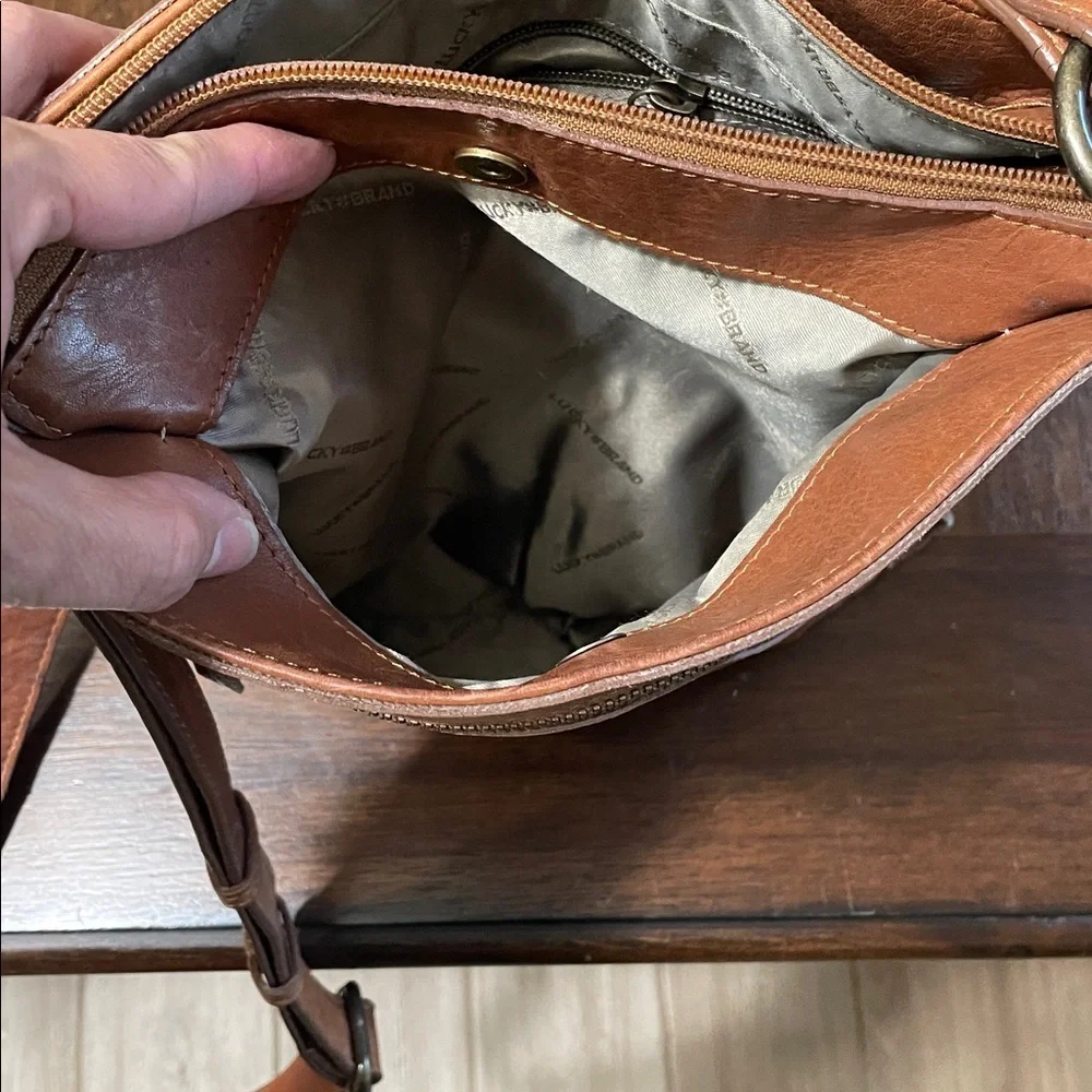 Lucky Brand Baldwin leather crossbody purse